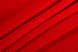 Tissu Couture Double crêpe de laine Rouge Campari en Laine TC000923