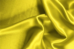 Yellow Silk Crêpe Satin Apparel Fabric UN000206