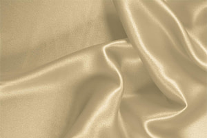 Almond Beige Silk Crêpe Satin fabric for dressmaking