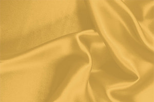 Tissu Couture Crêpe Satin Orange jaune en Soie