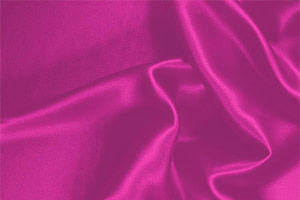 Cyclamen fuchsia silk crêpe back satin fabric for dressmaking