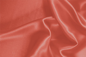 Orange Silk Crêpe Satin Apparel Fabric UN000157