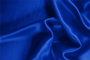 Blue Silk Crêpe Satin Apparel Fabric UN000178