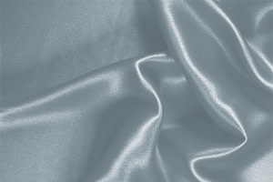 Avio Blue Silk Crêpe Satin Apparel Fabric
