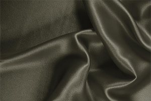 Green Silk Crêpe Satin Apparel Fabric UN000215