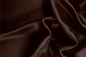 Cofee Brown Silk Crêpe Satin Apparel Fabric