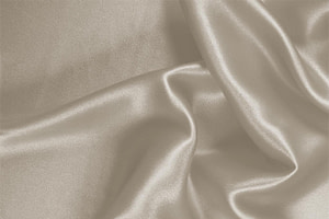 Beige Silk Crêpe Satin Apparel Fabric UN000145