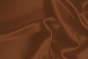 Brown Silk Crêpe Satin Apparel Fabric UN000210