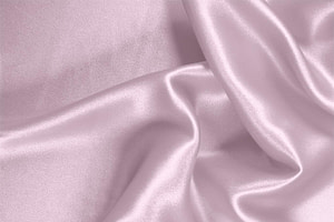 Tessuto Raso Stretch Rosa Confetto in Seta, Stretch per Abbigliamento UN000628