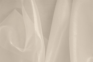 Tissu Couture Organza Rose poudre en Soie UN000574