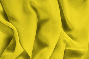 Sun Yellow Silk Georgette Apparel Fabric