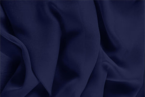 Marine Blue Silk Georgette Apparel Fabric