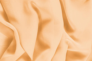 Orange Silk Georgette Apparel Fabric UN000424