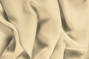 Almond Beige Silk Georgette fabric for dressmaking