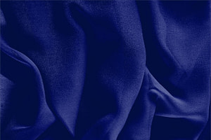 Tessuto Georgette Blu Persia in Seta per abbigliamento