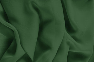 Tessuto Georgette Verde Abete in Seta per abbigliamento