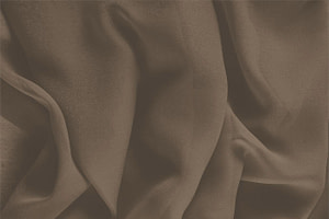 Cigar Brown Silk Georgette fabric for dressmaking
