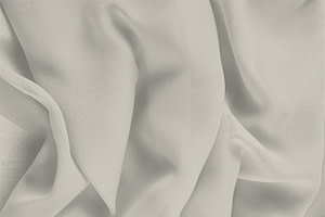 Steel Silver Silk Georgette fabric for dressmaking