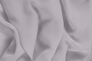 Silver Silver Silk Georgette fabric for dressmaking