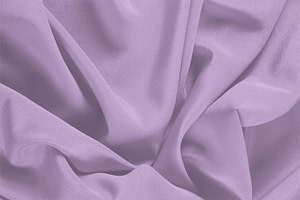 Tissu Crêpe de Chine Violet lilas en Soie pour vêtements