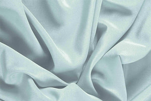 Tissu Crêpe de Chine Bleu eau en Soie pour vêtements