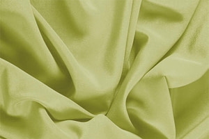 Green Silk Crêpe de Chine Apparel Fabric UN000386