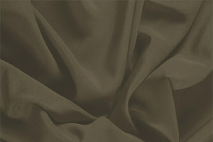 Bark Brown Silk Crêpe de Chine fabric for dressmaking