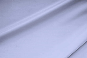 Tessuto Crêpe de Chine Stretch Blu Temporale in Seta, Stretch per abbigliamento