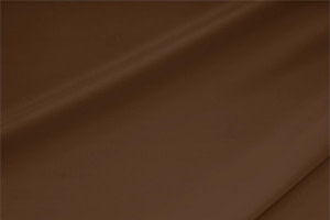 Tessuto Crêpe de Chine Stretch Marrone Cacao in Seta, Stretch per abbigliamento