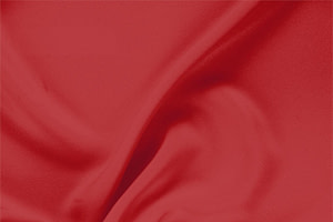 Tessuto Drap Rosso Rubino in Seta per abbigliamento
