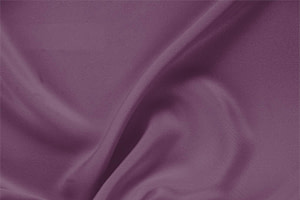 Tessuto Drap Viola Melanzana in Seta per abbigliamento