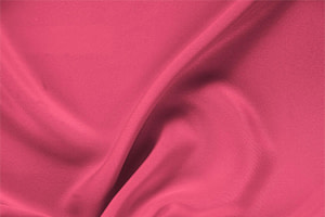 Tessuto Drap Fucsia Petunia in Seta per Abbigliamento UN000720