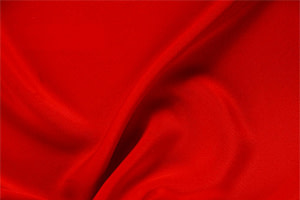 Tessuto Drap Rosso Fuoco in Seta per Abbigliamento UN000712