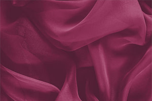 Cerise Purple Silk Chiffon Apparel Fabric
