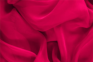 Fuchsia silk chiffon ady fabric for dressmaking