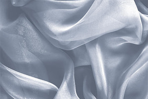 Blue Silk Chiffon Apparel Fabric UN000536