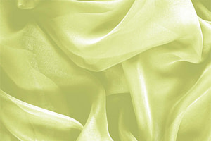 Tessuto Chiffon Verde Lime in Seta per abbigliamento