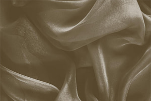 Brown Silk Chiffon Apparel Fabric UN000559