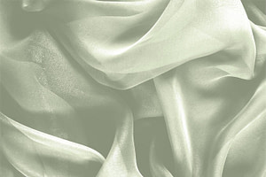 Green Silk Chiffon Apparel Fabric UN000546