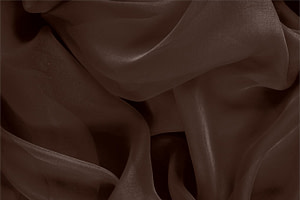 Cofee Brown Silk Chiffon fabric for dressmaking