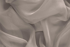 Beige Silk Chiffon Apparel Fabric UN000498
