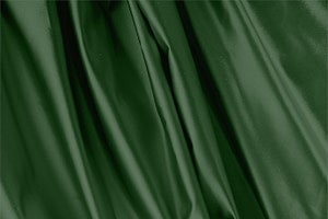 Tessuto Duchesse Verde Bosco in Seta per abbigliamento