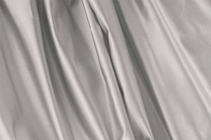 Tissu Couture Duchesse Argent perlé en Soie UN000039