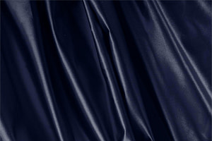 Ink Blue Silk Duchesse fabric for dressmaking