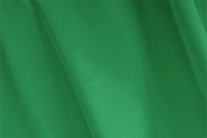 Tessuto Faille Verde Bandiera in Seta per abbigliamento