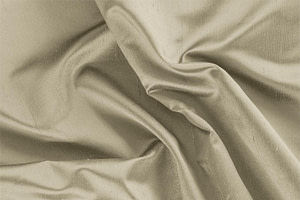 Oat Beige Silk Shantung Satin fabric for dressmaking