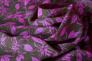Brown, Fuxia Silk Georgette Apparel Fabric ST000217