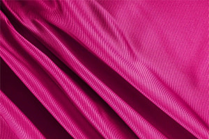 Cyclamen fuchsia dogaressa fabric in pure ribbed silk for dressmaking