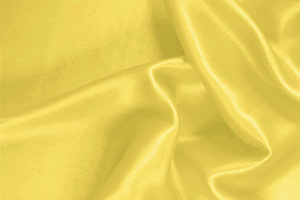Primrose Yellow Silk Crêpe Satin Apparel Fabric