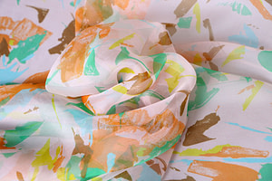 Abstract Print Apparel Fabric ST000259